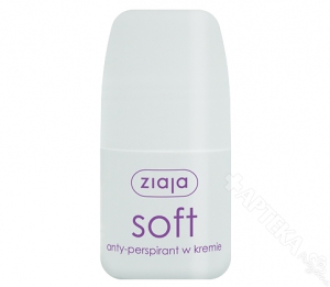 Ziaja Soft, antyperspirant w kremie, roll-on, 60ml
