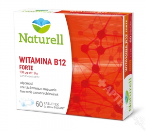 Naturell, Witamina B12 Forte, 60 tabletek do ssania