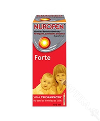 Nurofen dla dzieci Forte, zawiesina, smak truskawkowy, 150ml