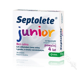Septolete Junior, 18 pastylek