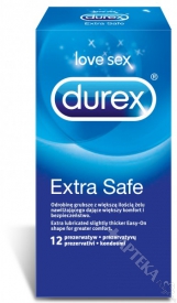 Prezerwatywy DUREX Extra Safe, 12 sztuk