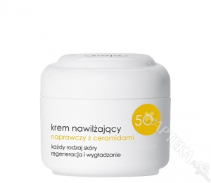 ZIAJA 50+, krem nawilżający, naprawczy z ceramidami, 50ml