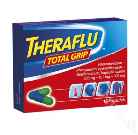Theraflu Total Grip, 16 kapsułek