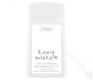 ZIAJA Kozie Mleko, płyn dwufazowy demakijaż oczu i ust, 120ml