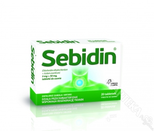 Sebidin, 20 tabletek do ssania