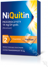 Niquitin, 14mg/24h (stopień 2), 7 plastrów transdermalnych