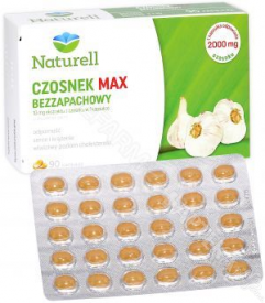 Naturell Czosnek MAX Bezzapachowy, 90 kapsułek