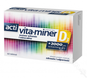 Acti Vita-miner D3, 60 tabletek
