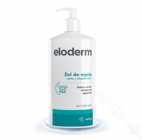 ELODERM, żel do mycia ciała i włosów, 400ml