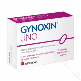 Gynoxin Uno 600mg, 1 globulka dopochwowo