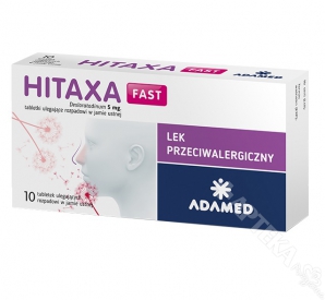 Hitaxa Fast 5mg, 10 tabletek ulegających rozpadowi w jamie ustnej