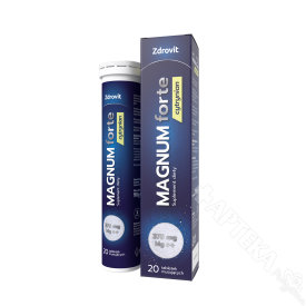 Zdrovit Magnum Forte Cytrynian, 20 tabletek musujących