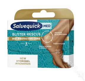 Salvequick Blister Rescue (pięty), 5 plastrów