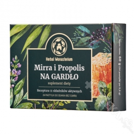 Mirra i Propolis na Gardło bez cukru, 24 pastylki do ssania