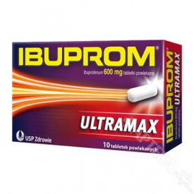 Ibuprom Ultramax 600mg, 10 tabletek