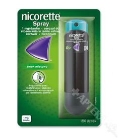 Nicorette Spray, 1mg/dawkę, 150 dawek