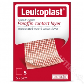 Leukoplast Cuticell Paraffine, 5x5cm, 5 sztuk