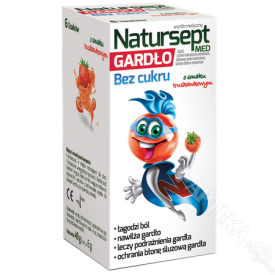 Natursept MED gardło lizaki bez cukru, 6 sztuk