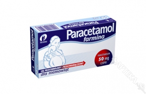Paracetamol Farmina 50mg, 10 czopków