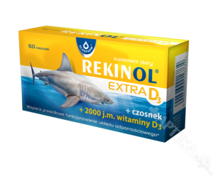 Rekinol Extra D3, 60 kapsułek