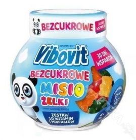 Vibovit Bezcukrowe Misio Żelki, 30 sztuk