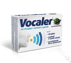 Vocaler, smak czarnej porzeczki, 12 pastylek
