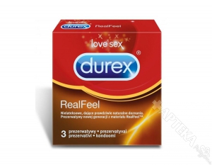 Prezerwatywy DUREX RealFeel, 3 sztuki