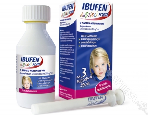 Ibufen Forte, zawiesina dla dzieci, smak malinowy, 100ml