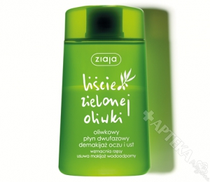 ZIAJA Liście Zielonej Oliwki, dwufazowy płyn do demakijażu oczu i ust, 120ml