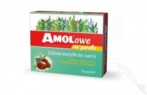 Amolowe na gardło, 16 pastylek