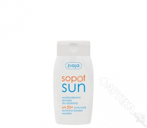 ZIAJA Sopot Sun, emulsja do opalania SPF50, 125ml