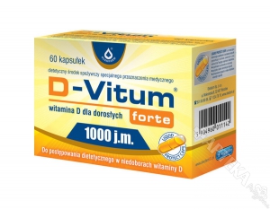 D-Vitum Forte 1000 j.m, 60 kapsułek