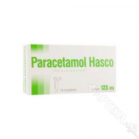 Paracetamol Hasco 125mg, 10 czopków