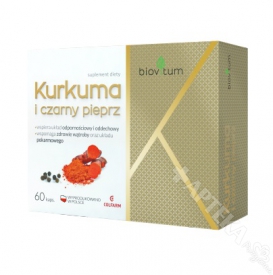 Biovitum, Kurkuma i czarny pieprz, 60 kapsułek
