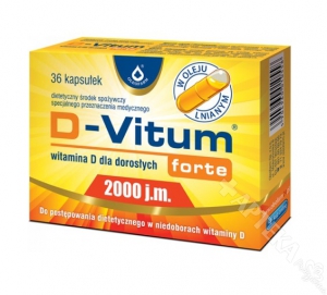 D-Vitum Forte 2000 j.m., 36 kapsułek