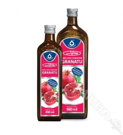 Granat 100%, sok z owoców granatu, 490 ml