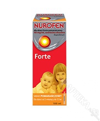 Nurofen dla dzieci Forte, zawiesina, smak pomarańczowy, 100ml