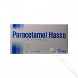 Paracetamol Hasco 80mg, 10 czopków