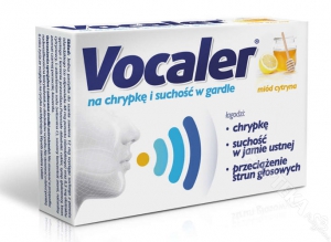 Vocaler, smak miód-cytryna, 12 pastylek