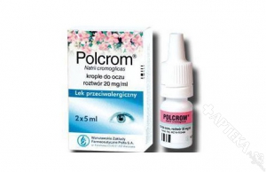 Polcrom, krople do oczu, 10 ml (2x5 ml)