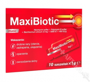 Maxibiotic, maść, 10 saszetek po 1g