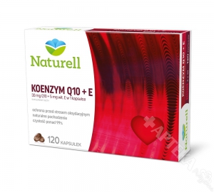 Naturell, Koenzym Q-10 + E, 120 kapsułek