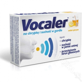 Vocaler, smak miód-cytryna, 24 pastylki