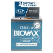 L'Biotica Biovax maseczka do włosów keratyna + jedwab 250ml