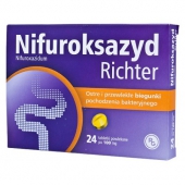 Nifuroksazyd Richter 100mg, 24 tabletki
