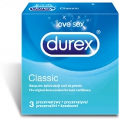 Prezerwatywy DUREX Classic, 3 sztuki