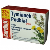 GardloX, Tymianek Podbiał Plus, 16+8 pastylek do ssania