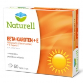 Naturell, Beta-karoten + E, 60 tabletek