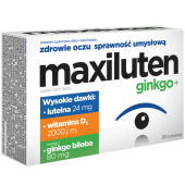 Maxiluten ginkgo+, 30 tabletek