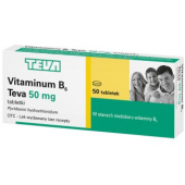 Vitaminum B6, 50mg, 50 tabletek